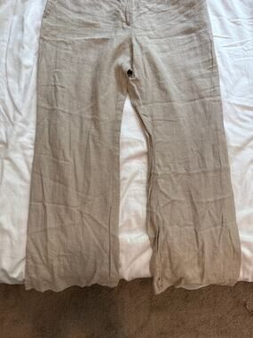 Loft Khaki Linen Pants SZ12
